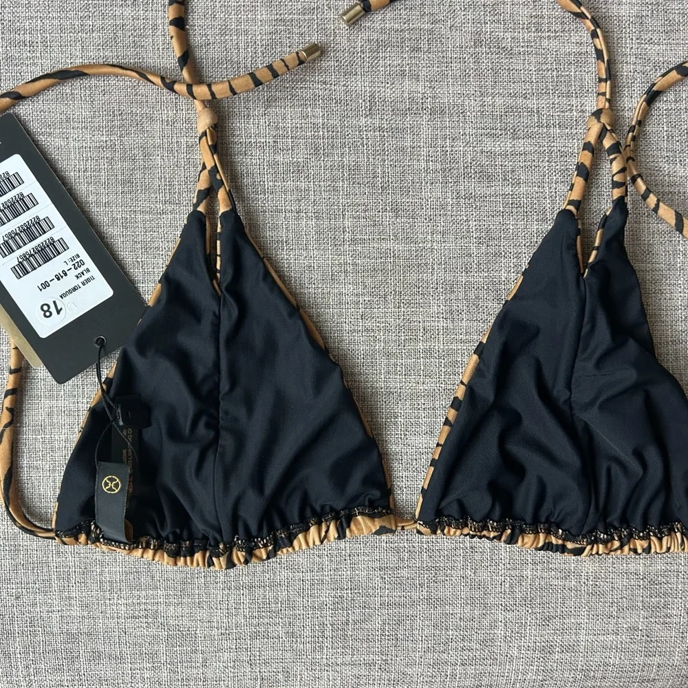 Vix Tiger Triangle Bikini Top - Picture 3 of 4